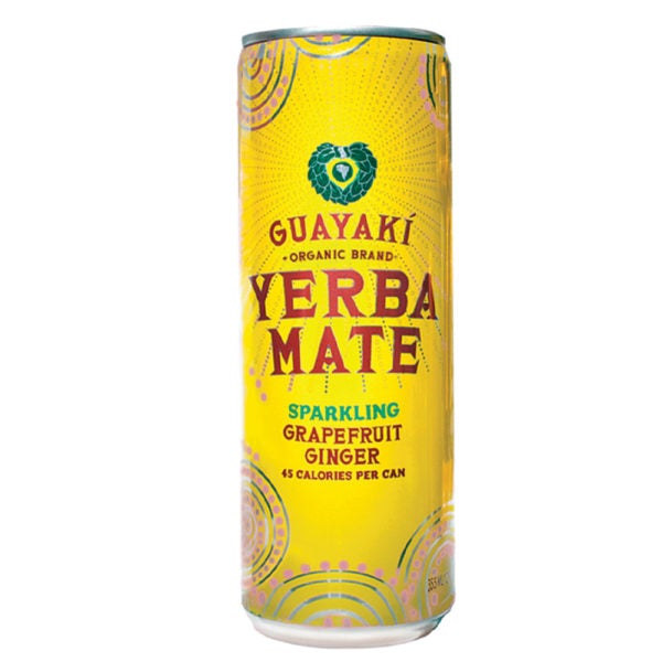Guayaki Organic Yerba Mate Sparkling Grapefruit Ginger Beverage 355ml