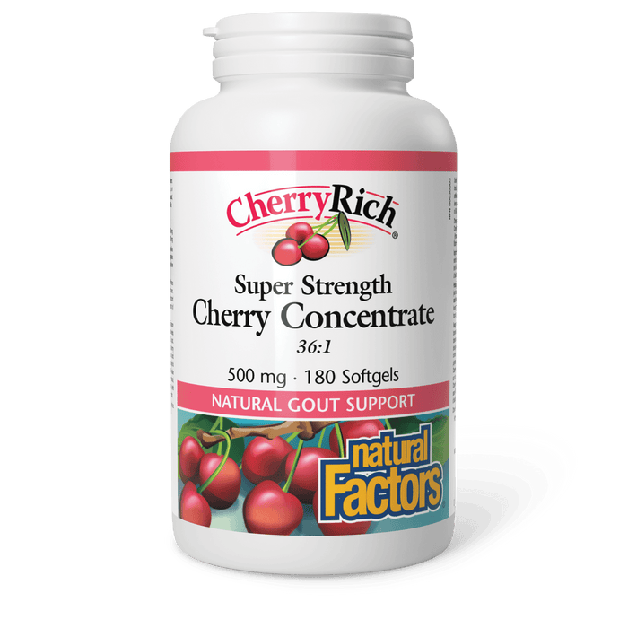 Natural Factors Supper Strength Cherry Concentrate  180softgels