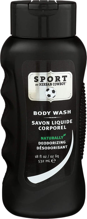 Herban Cowboy Sport Body Wash Naturally Deodorizing  532ml