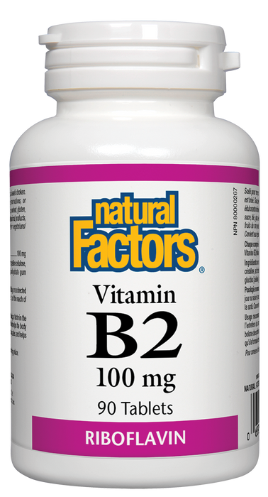 Natural Factors Vitamin B2 100mg 90tabs
