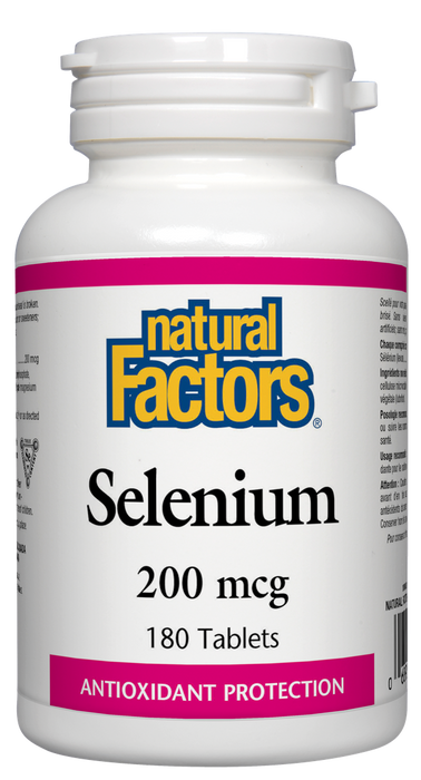 Natural Factors Selenium 200mcg 180tabs