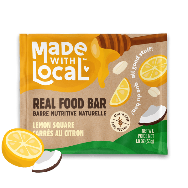 Made With Local Real Food Bar, Gluten Free, Lemon Square 53g
