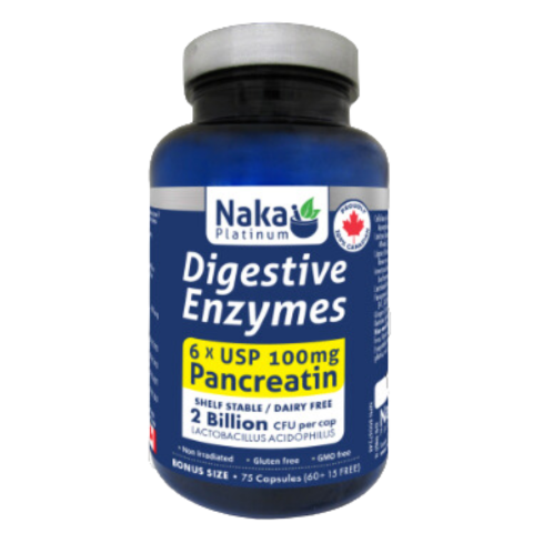 Naka Digestive Enzymes 60caps+15bonus