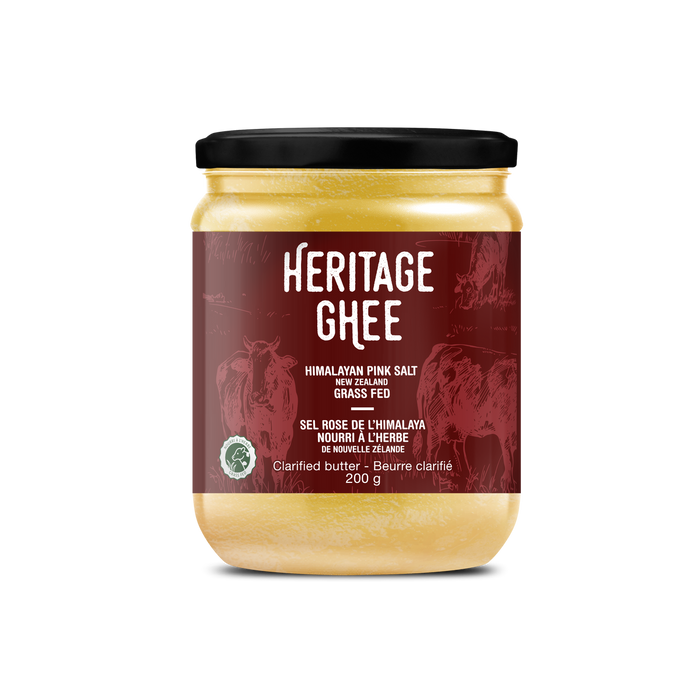 Heritage Ghee Himalayan New Zealand Grass Fed Pink Salt 200g