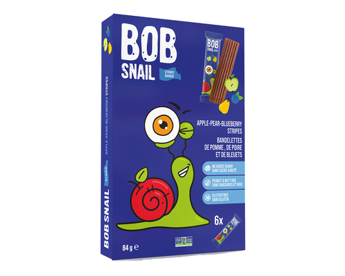 Bob Snail Apple Pear Blueberry Stripes 84g