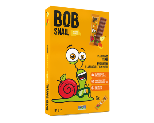 Bob Snail Pear Mango Stripes 84g