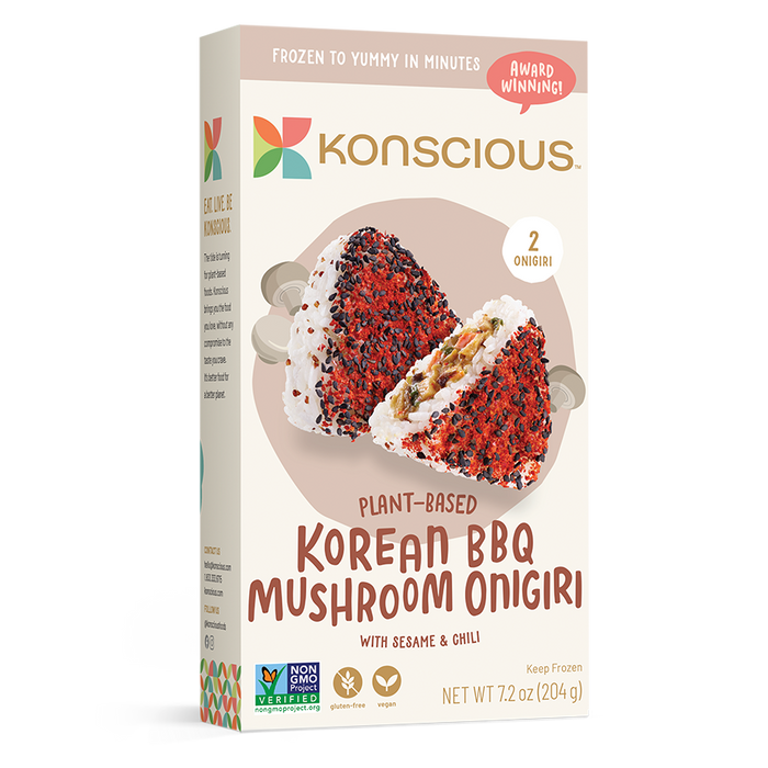 Konscious Plant Based Onigiri, Korean BBQ Mushroom with Sesame and Chili 204g