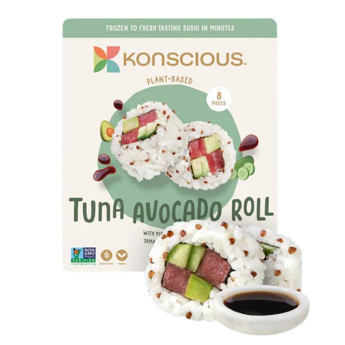Konscious Plant Based Tuna Avocado Roll with Pickled Cucumber 210g