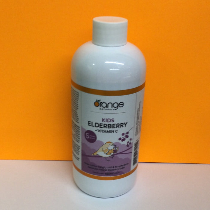 Orange Naturals Kids Elderberry + Vitamin C Liquid  450ml