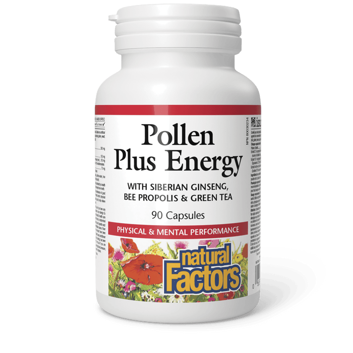 Natural Factors Pollen Plus Energy 90caps