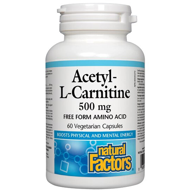 Natural Factors L-Carnitine 500mg 60vcaps