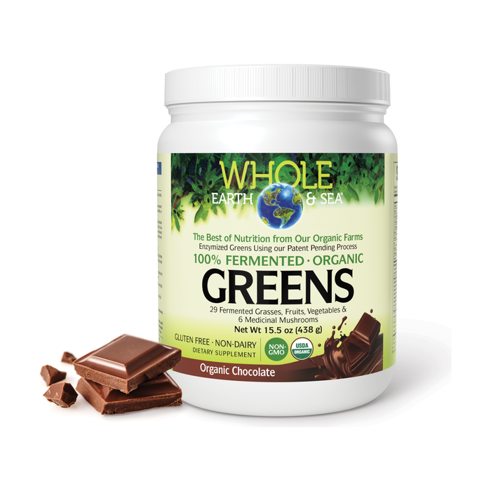 Whole Earth & Sea Greens Pwdr Chocolate 438g