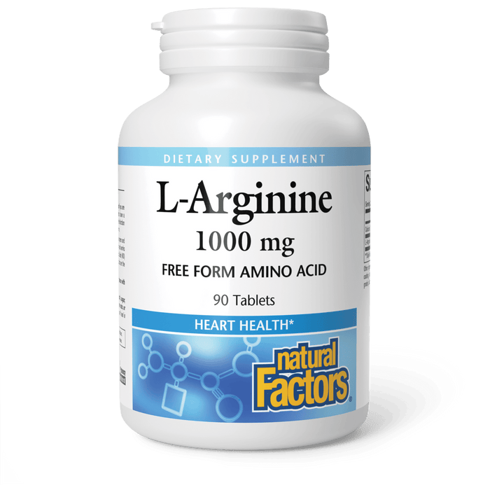 Natural Factors L-Arginine 1000mg 90 tabs 90tabs