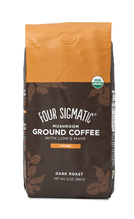 Four Sigmatic Organic Ground Coffee with Lion's Mane, Dark Roast 340g