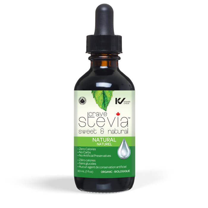 Crave Stevia Drops Natural 30ml