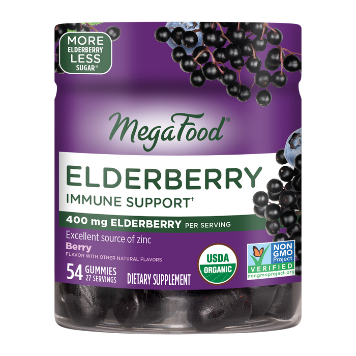 MegaFood Elderberry Gummies 400mg 54gummies