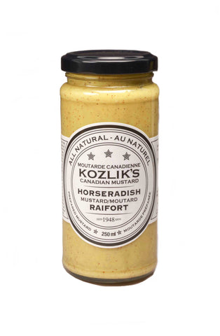 Kozlik's Canadian Mustard, Horseradish Mustard 250ml