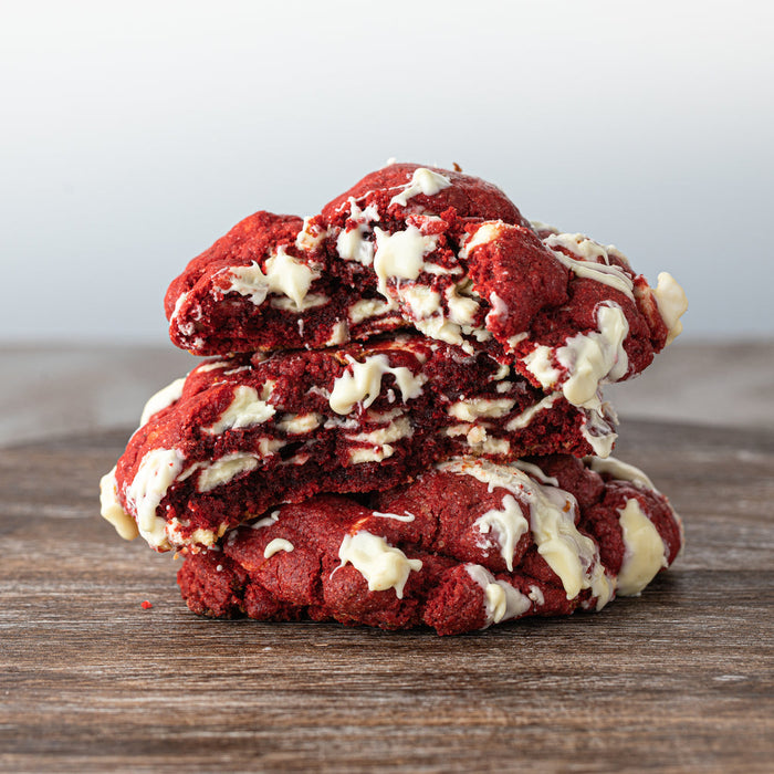 Rebel Red Velvet Cookie, Organic Vegan White Chocolate Chips 300g