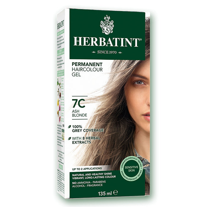 Herbatint Permanent Haircolour Gel 7C Ash Blonde 135ml