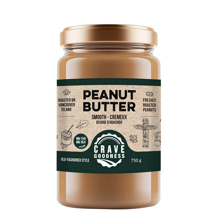 Crave Goodness Peanut Butter, Smooth 750g