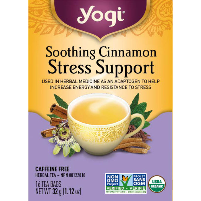 Yogi Herbal Tea, Stress Support - Soothing Cinnamon 16 Tea Bags