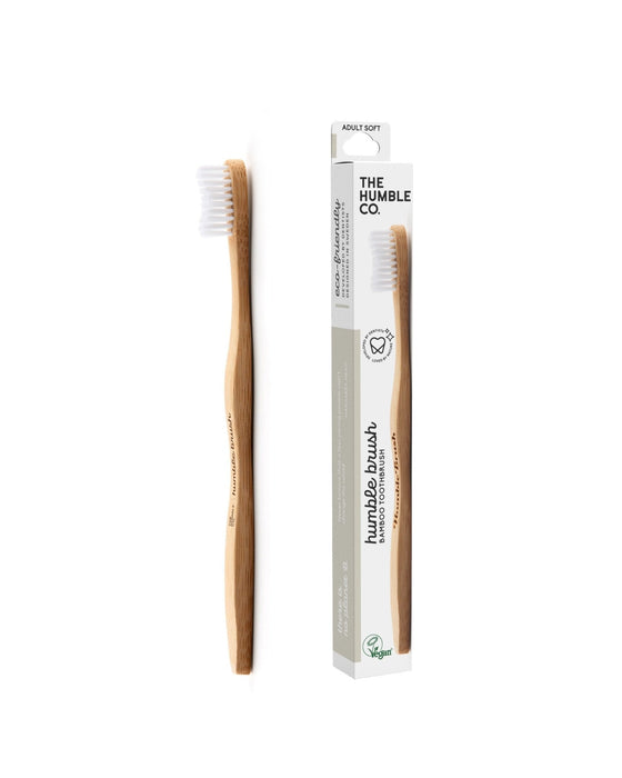 Humble Bamboo Toothbrush White  1brush