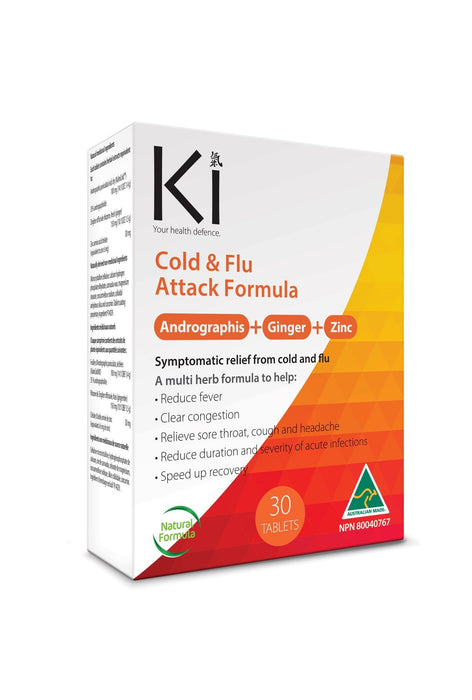 Martin & Pleasance KiCold & Flu Attack Formula 30tabs
