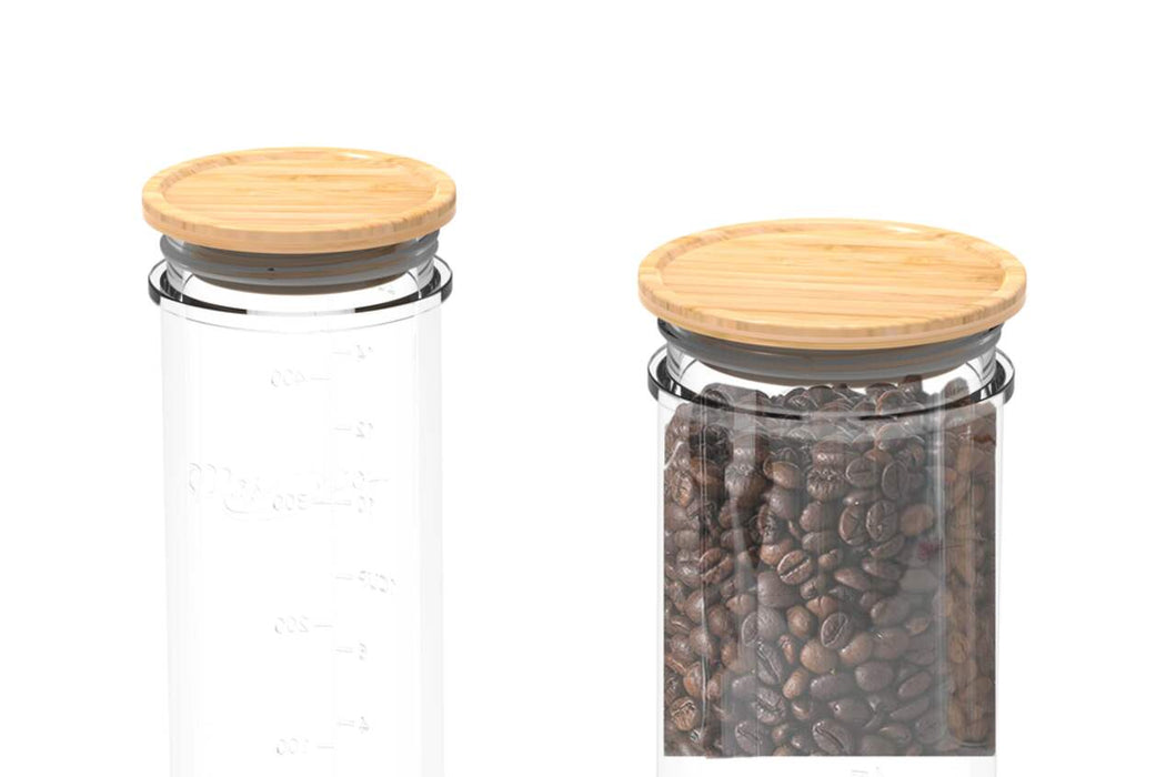 Masontops Timber Top - Bamboo Storage Lids - fits Wide Mouth Mason jars (3 pack) 3pack