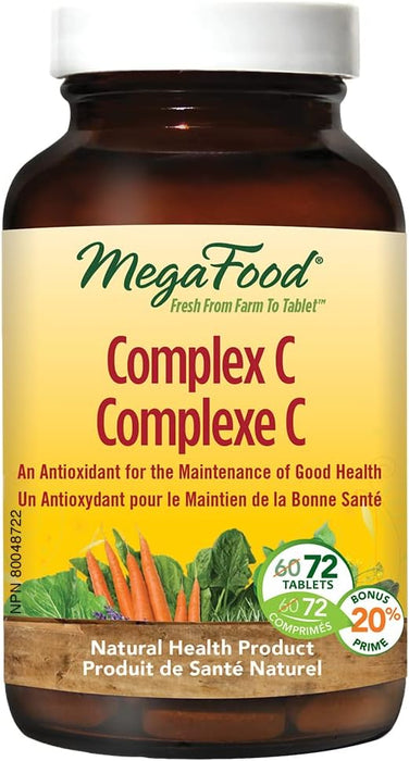 MegaFood Complex C 60tabs+12 bonus 60tabs+12bonus