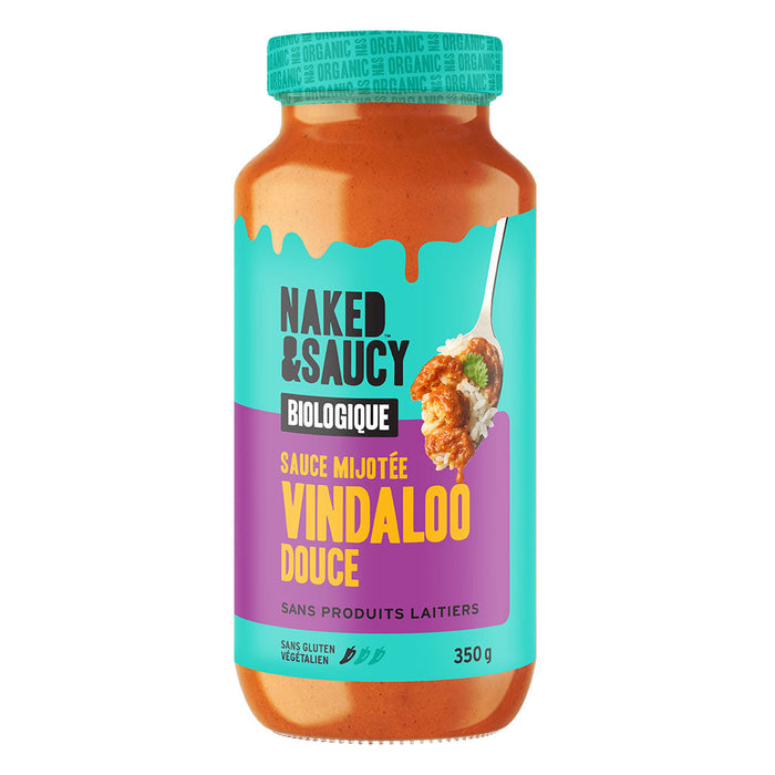 Naked & Saucy Organic Mild Vindaloo Simmer Sauce, Dairy Free 350g