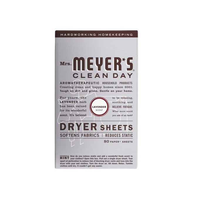 Mrs. Meyer's Clean Day Dryer Sheets Lavender - 80 sheets 80sheets
