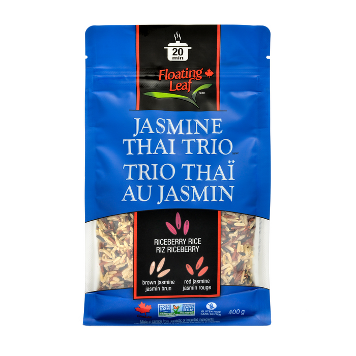 Floating Leaf Jasmine Thai Trio Riceberry Rice 400g