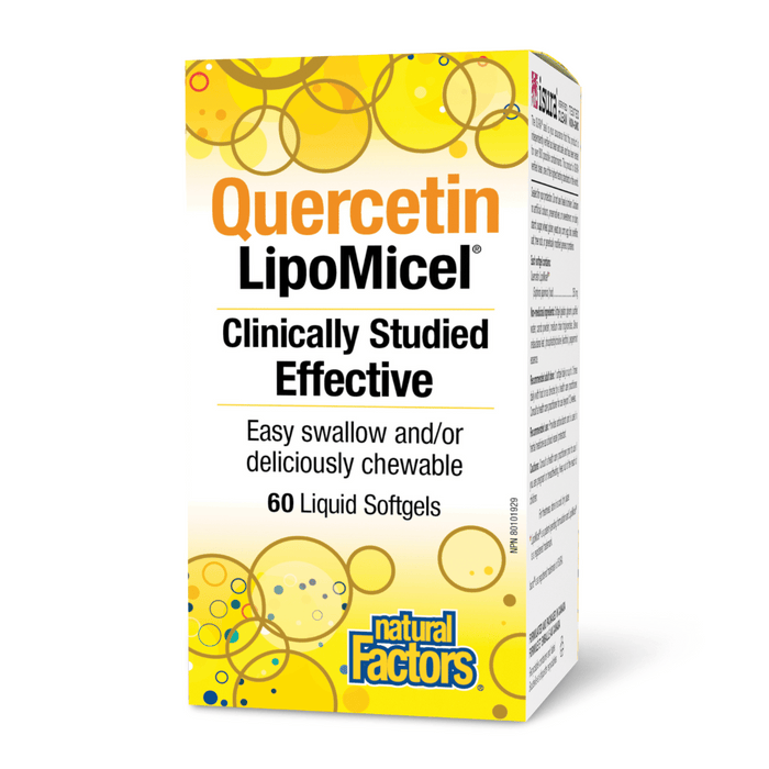 Natural Factors Quercetin LipoMicel 60sgels