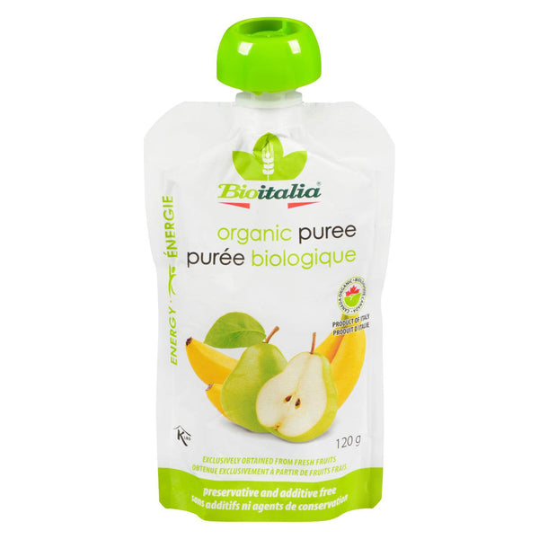 BIOITALIA PUREE PEAR, BAN 120g