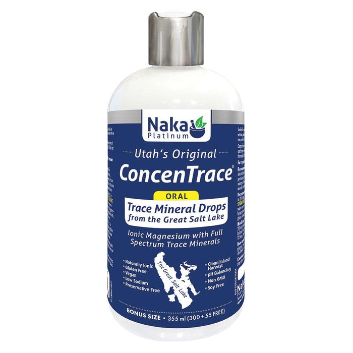 Naka ConcenTrace Oral Trace Mineral Drops (From Utah's Great Salt Lake) 355ml