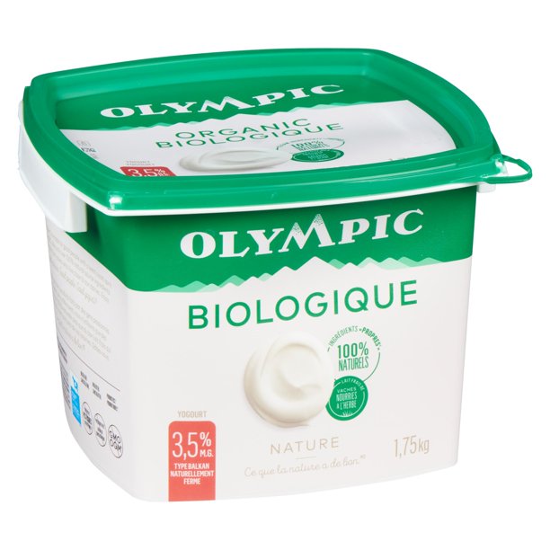 OLYMPIC ORGANIC PLAIN 3.5% YOGURT 1.75kg