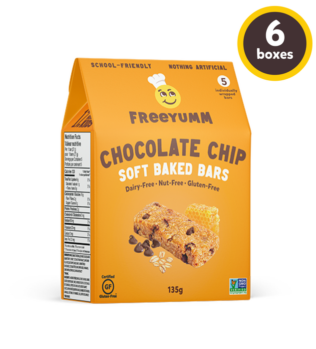 FreeYumm Chocolate Chip Soft Baked Bars 135g