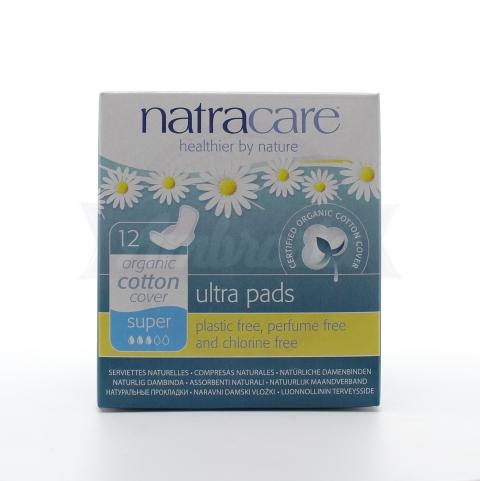 Natracare Ultra Pads w/Wings Super+ 12 ct 12ct
