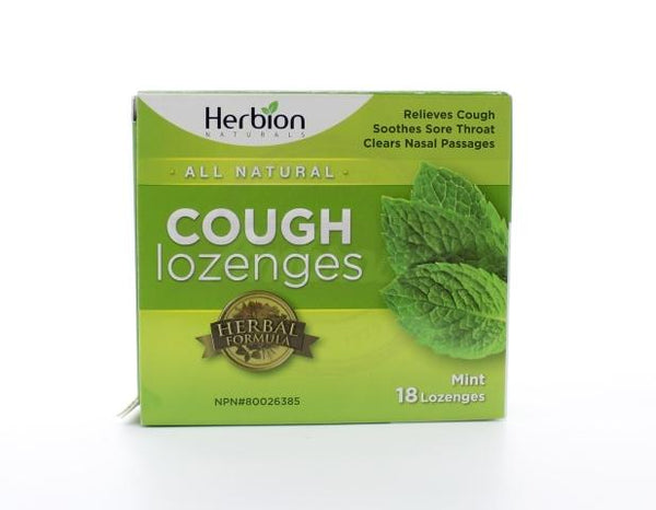 Herbion Cough Lozenges Mint Flavour 18 lozenges 18loz