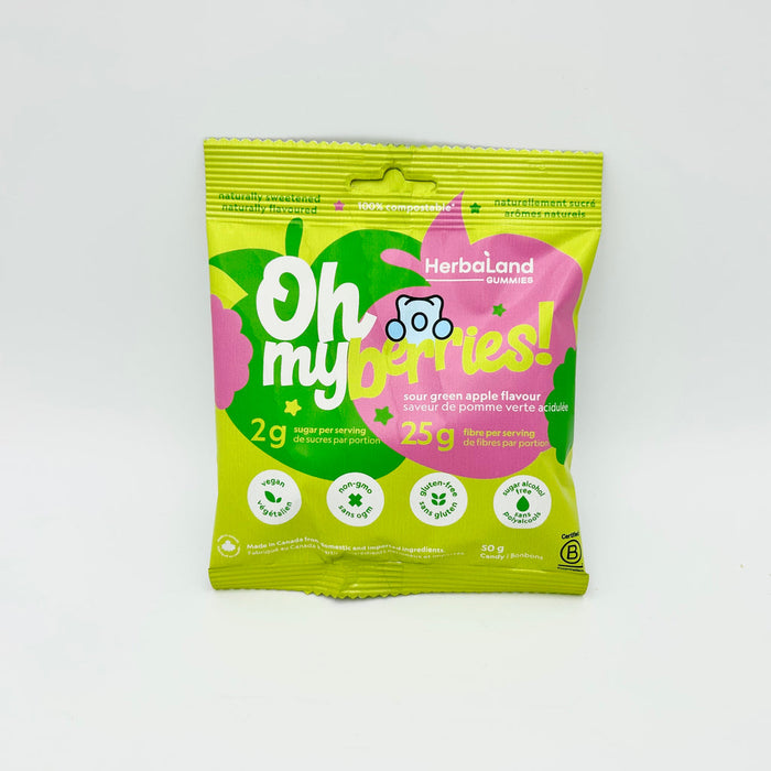 Herbaland Oh My Berries Gummies Sour Green Apple Flavour 50 g