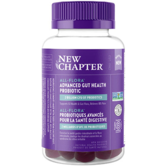 New Chapter Advanced Gut Health Probiotic Gummies (Raspberry Flavour) 60gummies