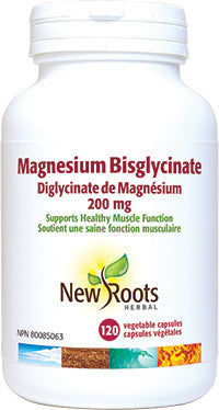 New Roots Magnesium Bisglycinate 200mg 120Vegecaps