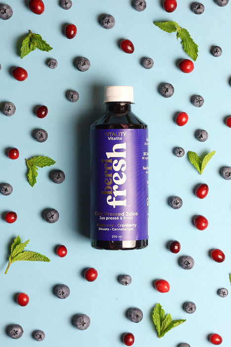 Berry Fresh Blueberry, Cranberry Cold Pressed Juice. 370ml