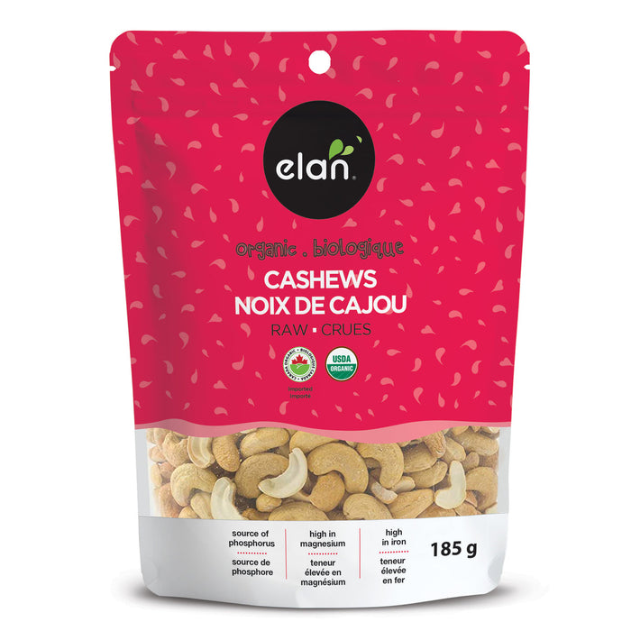 Elan Raw Cashews Organic 185g
