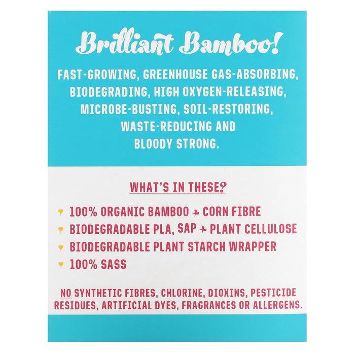 Here We Flo Bamboo Night Pads Winged + Ultra Thin 14pads