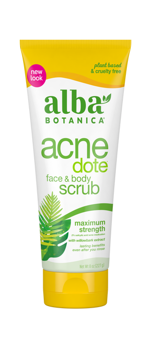 Alba Botanica Acnedote Face and Body Scrub  227g