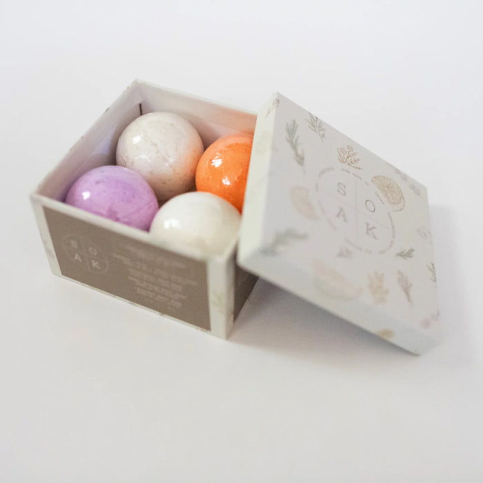 Soak Bath Co. Mini Bath Bomb Gift Box – Relaxing Aromatherapy Set (300g)
