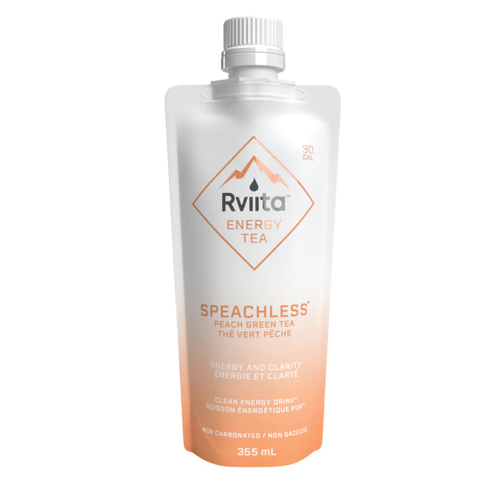 Rviita Speachless Peach Energy Tea - Refreshing Natural Beverage (355ml)