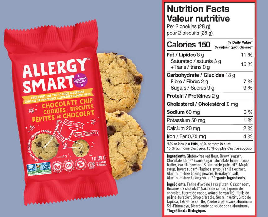 Allergy Smart Chocolate Chip Cookies 5X2paks