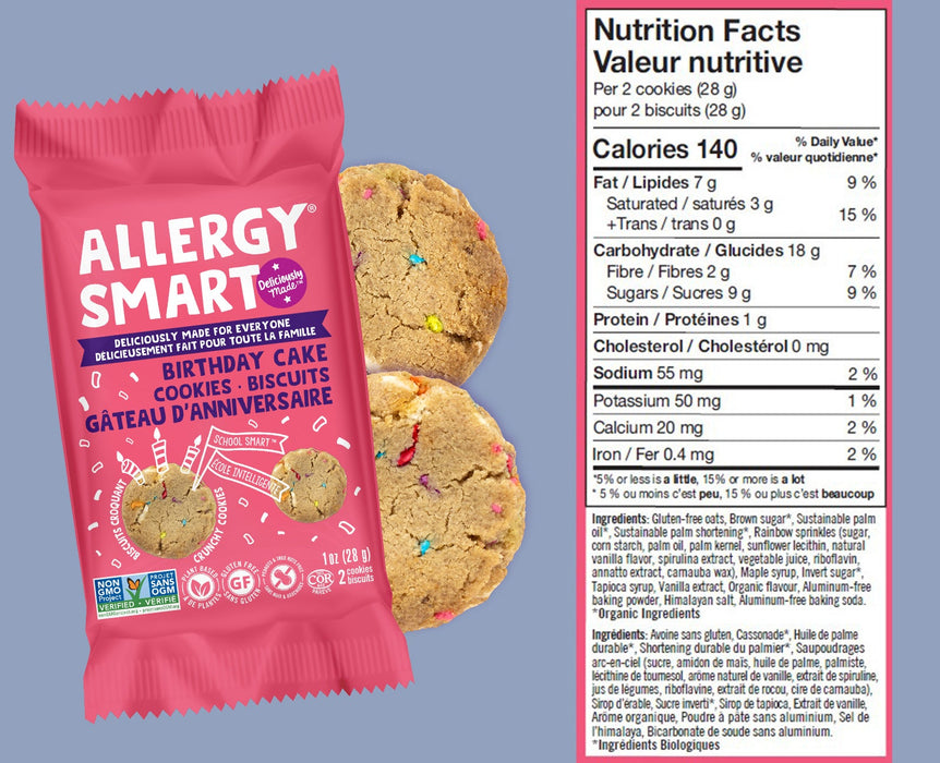 Allergy Smart Birthday Cake Cookies 5X2paks